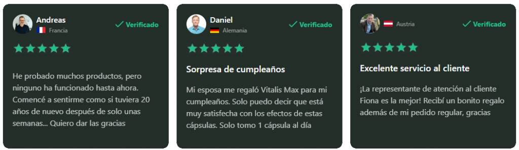 Vitalis Max Opiniones